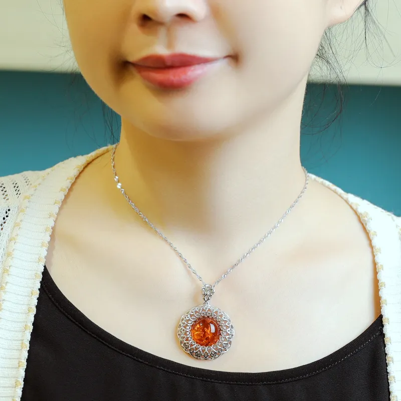 S&A S925 Silver Necklaces Women's-4