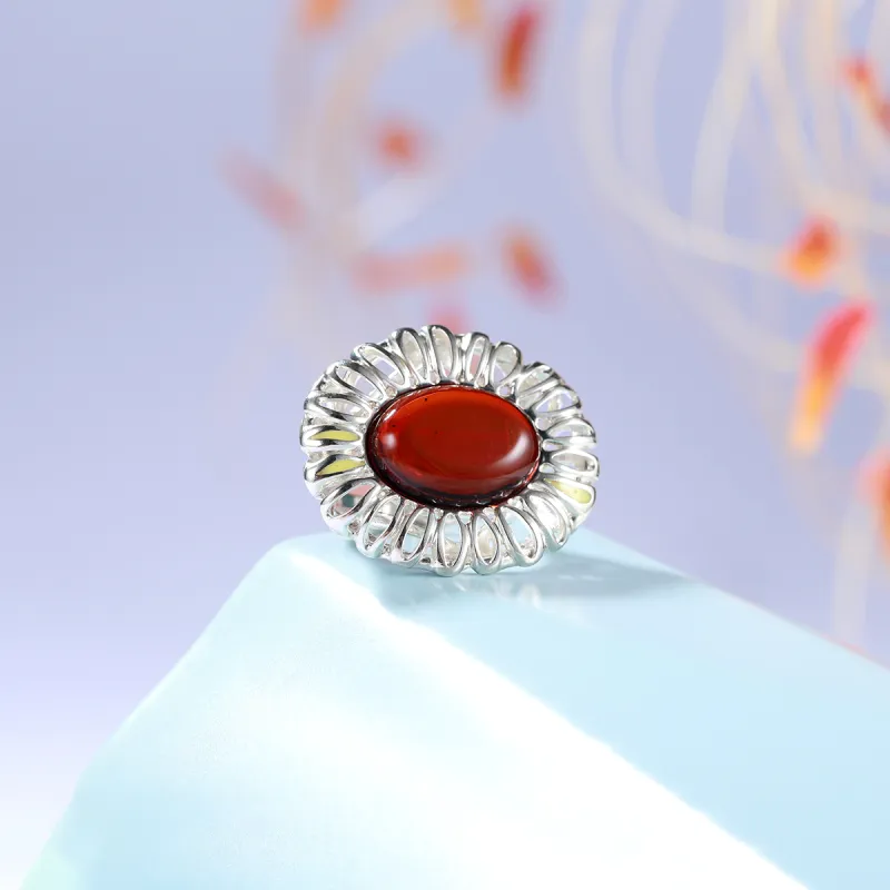 S&A Amber Beeswax Rings Women's-12
