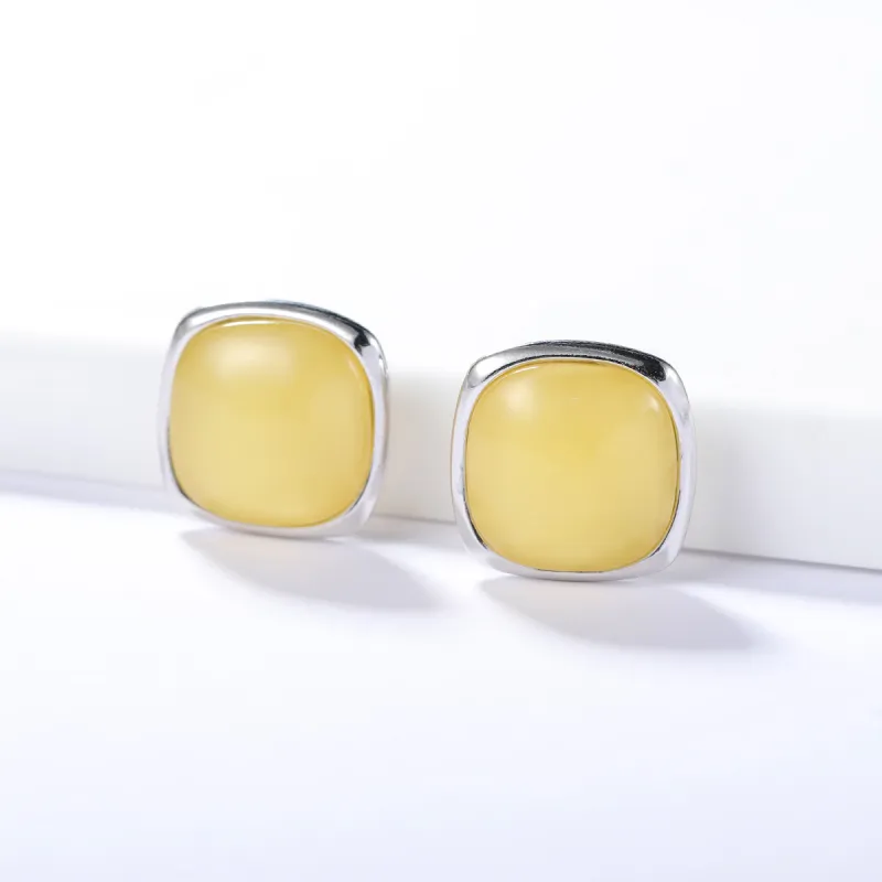 S&A S925 Silver Stud Earrings Women's-1