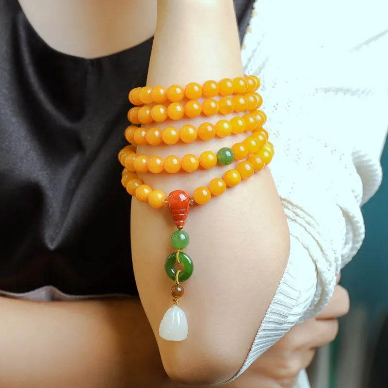 S&A Amber Beeswax Bracelets Women's-1