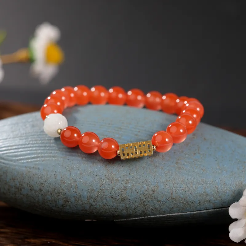 S&A Southern Red Agate Bracelets Women's-2