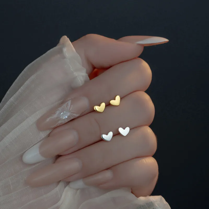 LINGJIE S925 Silver Stud Earrings Unisex-4