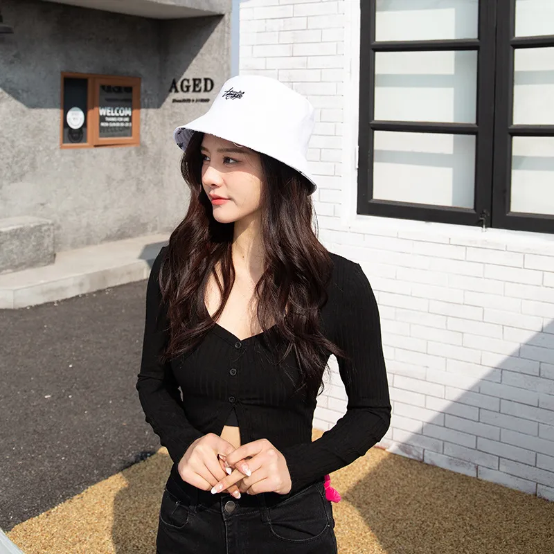 LINGJIE Polyester Bucket Hats Unisex-5