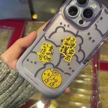 LINGJIE Alloy Cell Phone Sticker Unisex