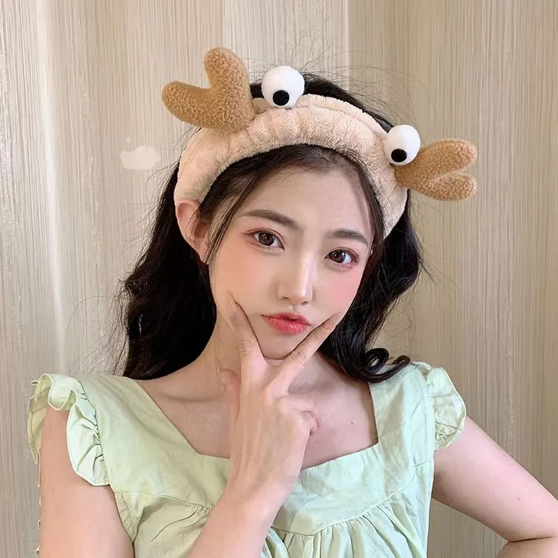 LINGJIE Polyester Hair Bands Unisex Khaki-1