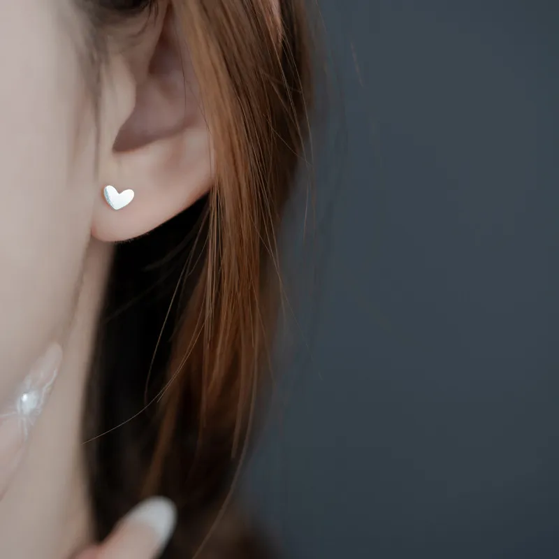 LINGJIE S925 Silver Stud Earrings Unisex-5