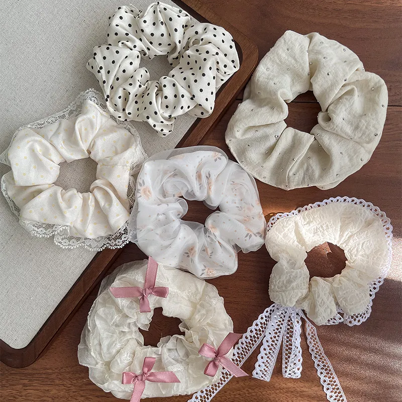 LINGJIE Fabric Hair Tie Women's Multiple Colors-2