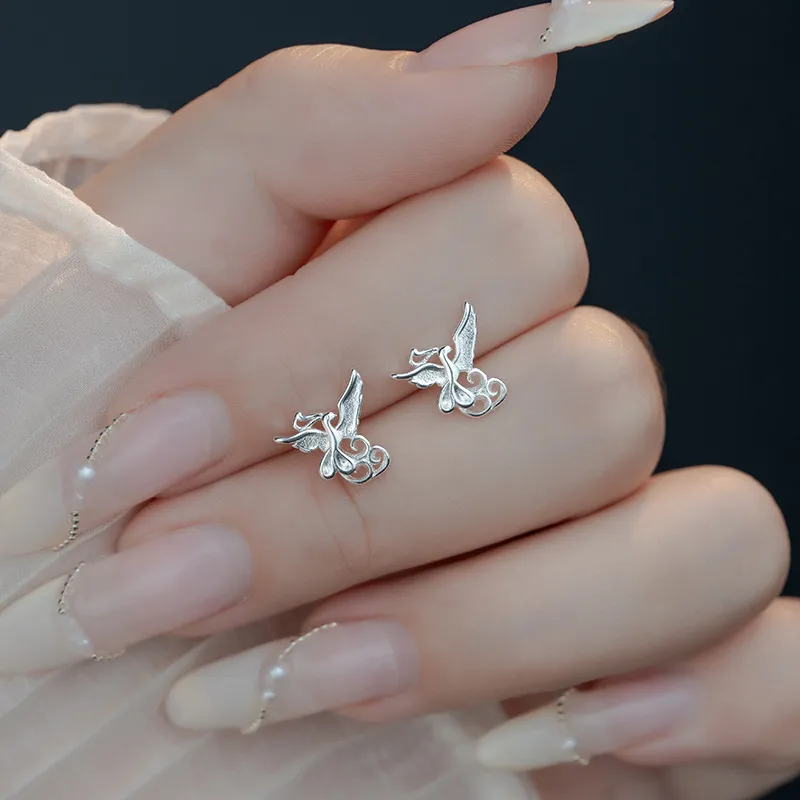 LINGJIE Alloy Stud Earrings Women's-3