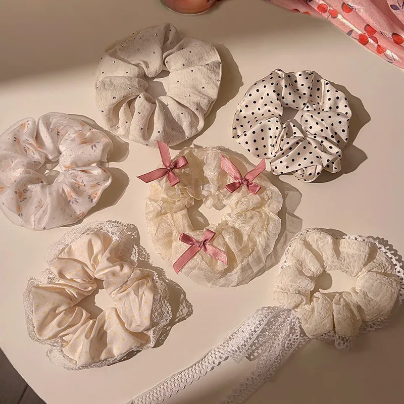 LINGJIE Fabric Hair Tie Women's Multiple Colors-1