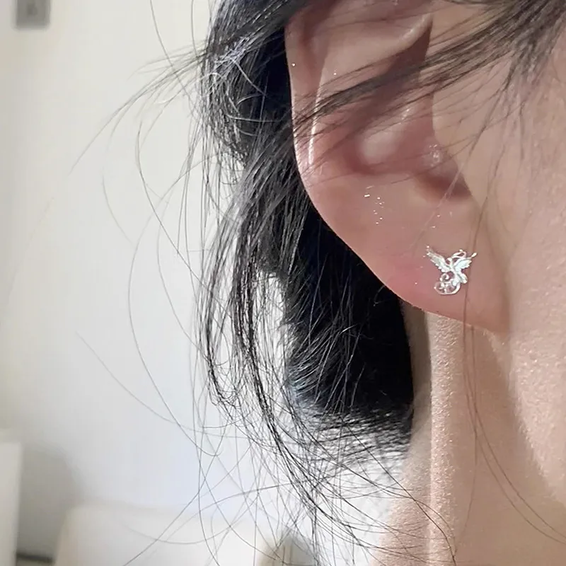 LINGJIE Alloy Stud Earrings Women's-5