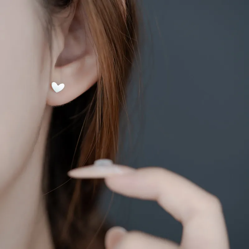 LINGJIE S925 Silver Stud Earrings Unisex-6