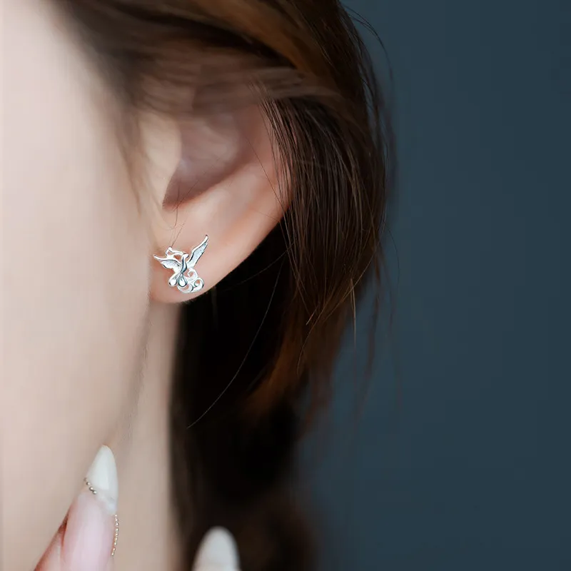 LINGJIE Alloy Stud Earrings Women's-2