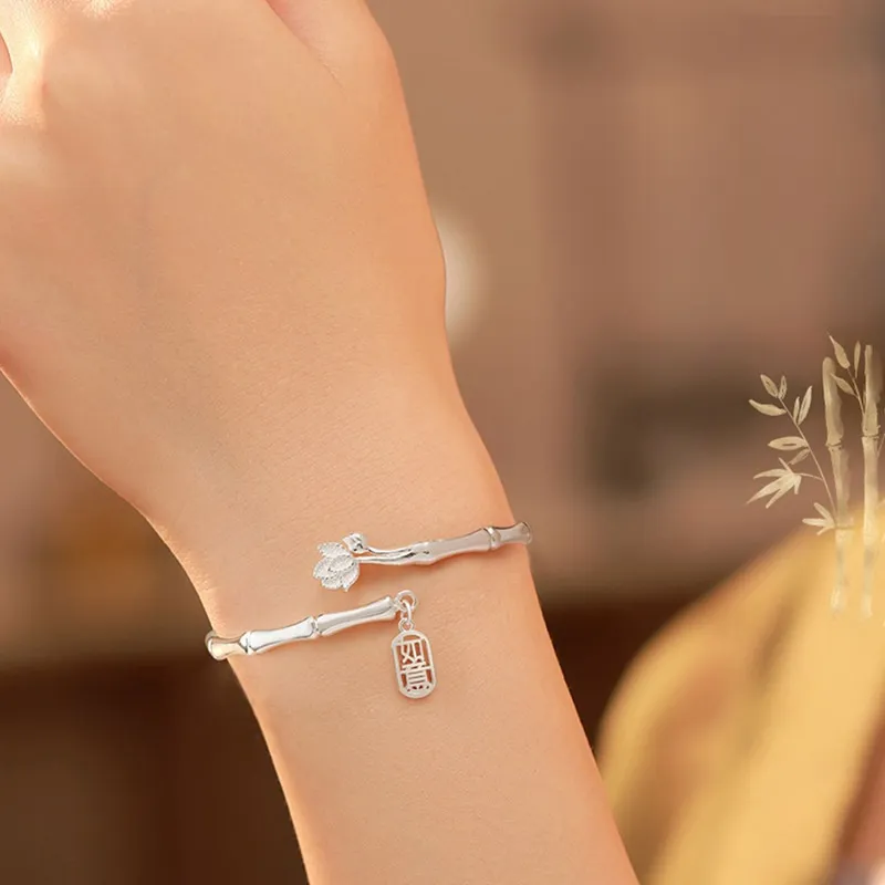MDDHR 925 Sterling Silver Bangles Women's-4