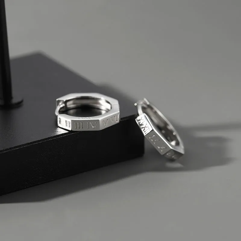 MDDHR Silver Plated Earrings Men's-2
