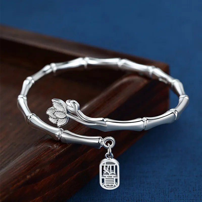 MDDHR 925 Sterling Silver Bangles Women's-1