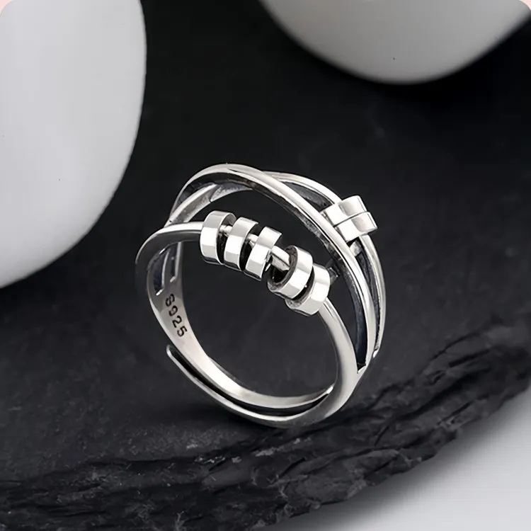 MDDHR 925 Sterling Silver Rings Women's-4