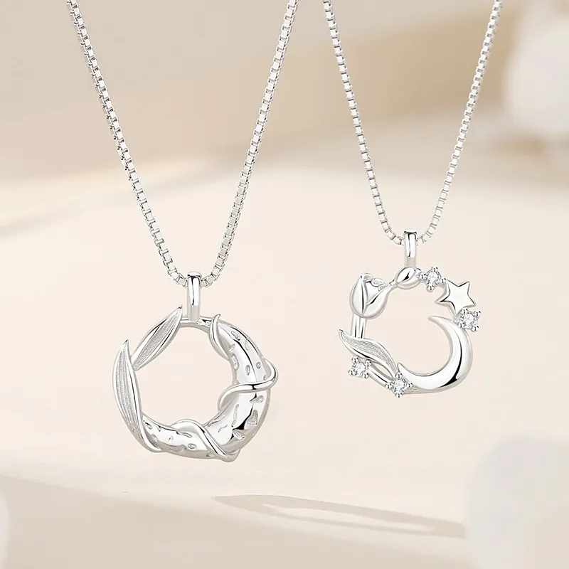 MDDHR S925 Silver Necklaces Unisex White-1