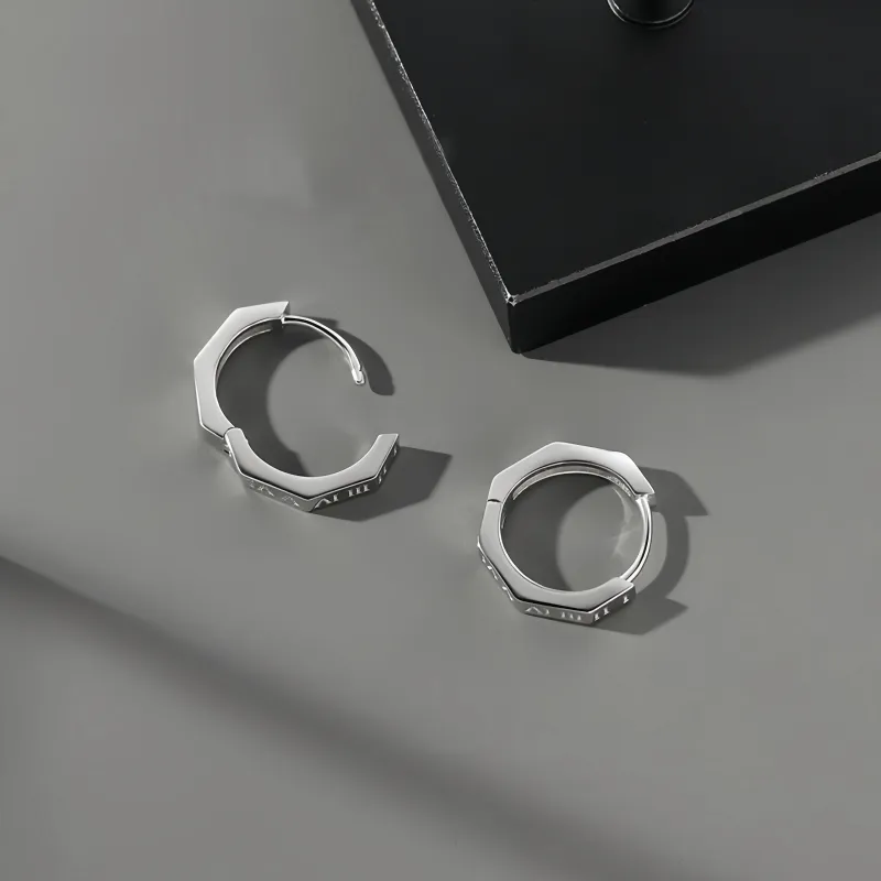 MDDHR Silver Plated Earrings Men's-4