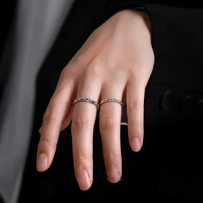 MDDHR 925 Sterling Silver Rings Unisex-4