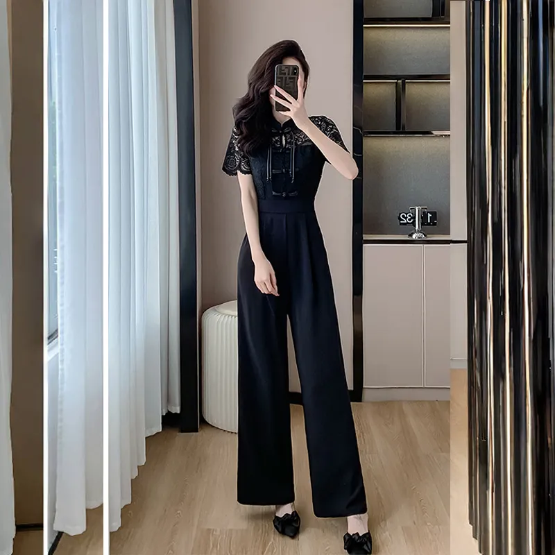 OURUOKE Skirt Set Women's Black-2