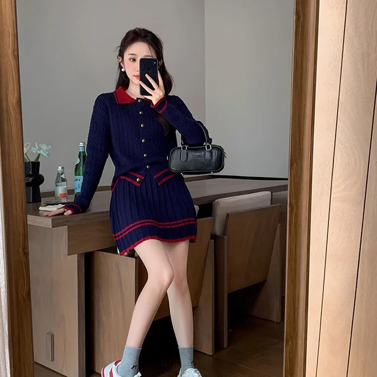 OURUOKE Two Piece Skirt Sets Women's-9
