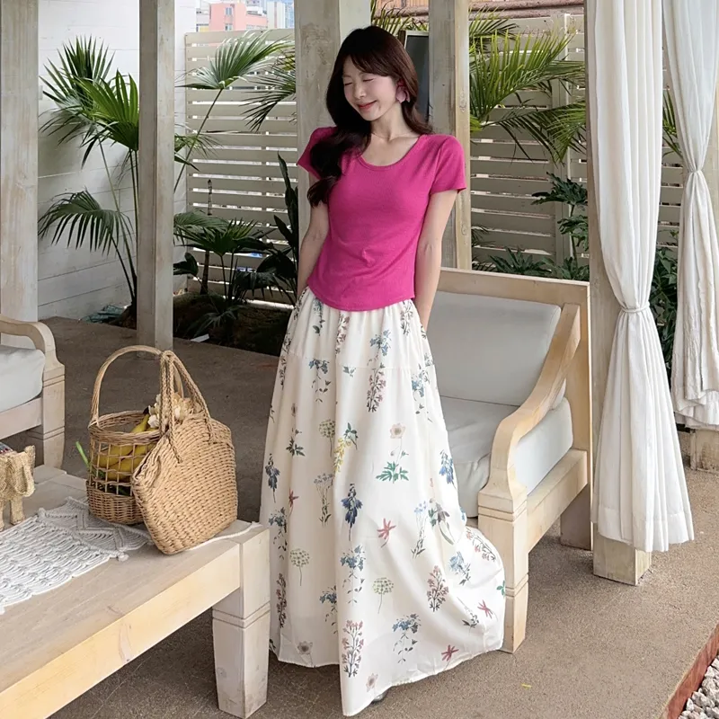 OURUOKE Two Piece Skirt Sets Women's-6
