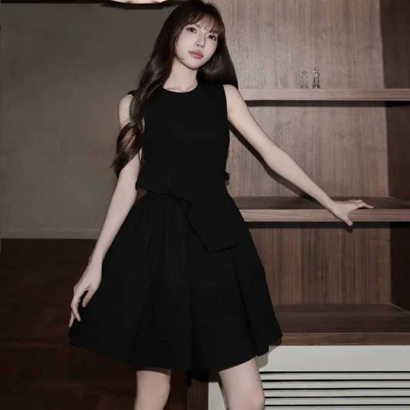OURUOKE Sleeveless Dress Women's-9