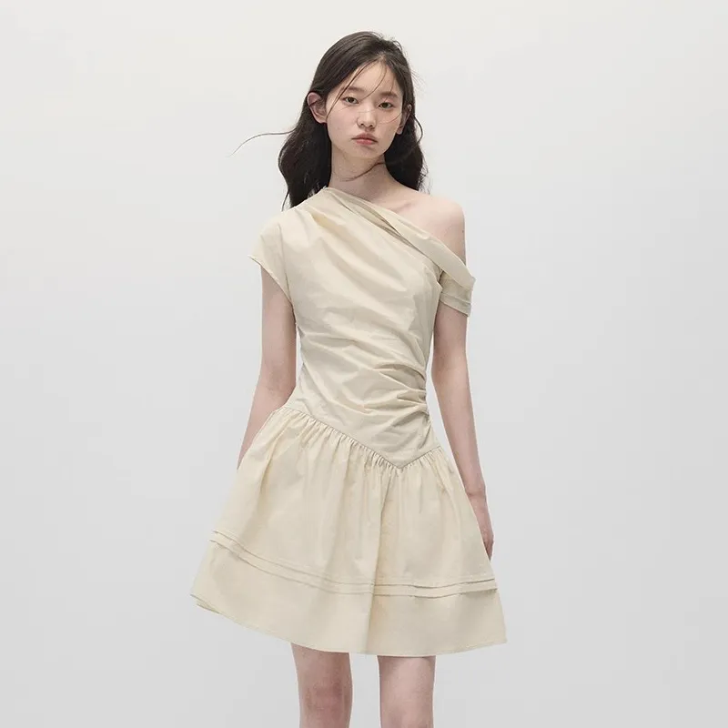 OURUOKE Short Sleeved Dress Women's-3