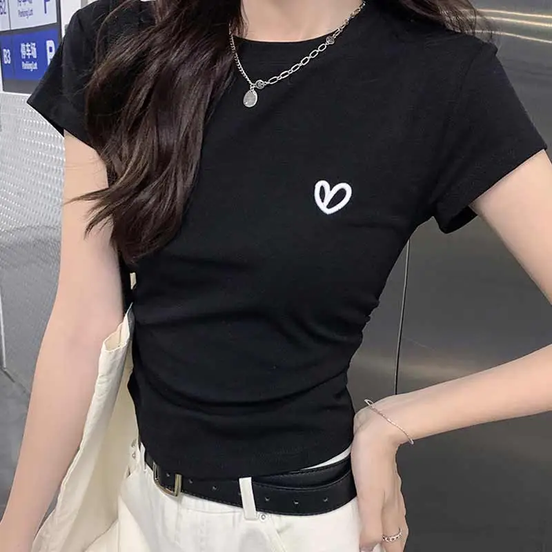 OURUOKE T Shirts Women's-2