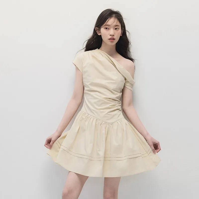 OURUOKE Short Sleeved Dress Women's-1
