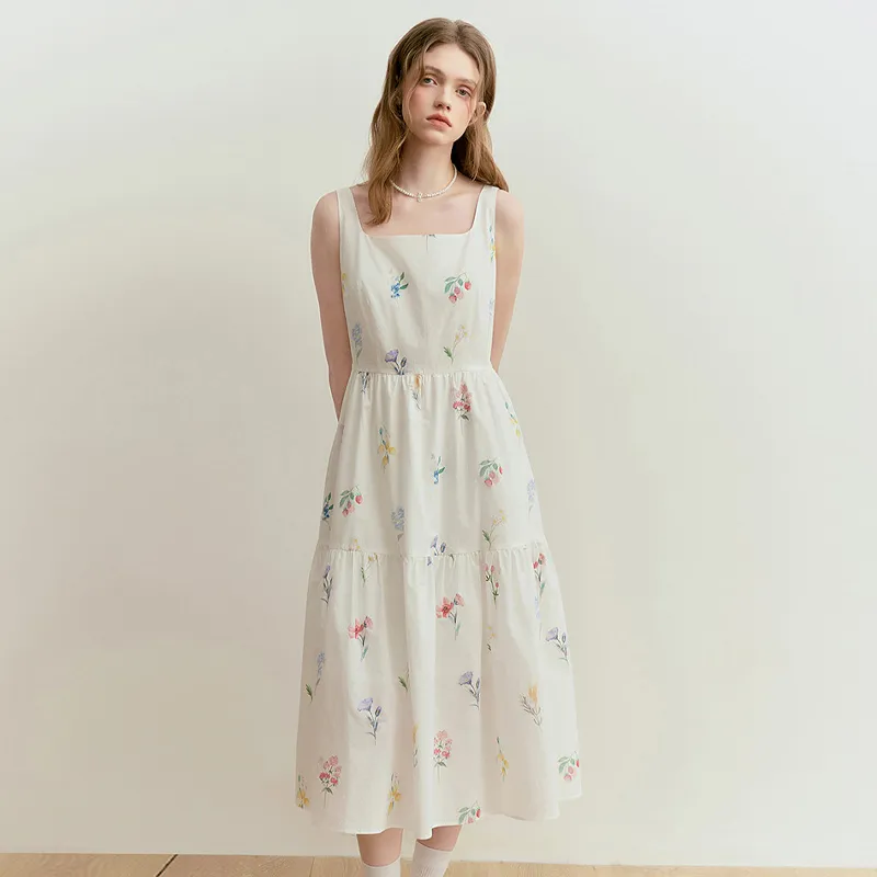 OURUOKE Sleeveless Dress Women's-2