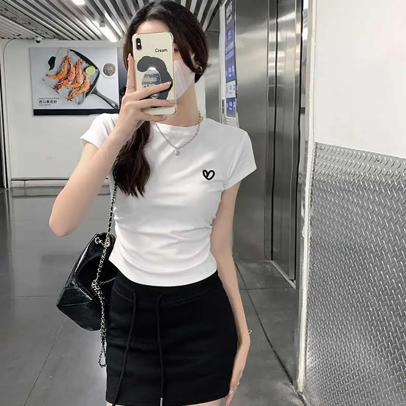 OURUOKE T Shirts Women's-6