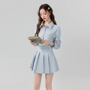 OURUOKE Two Piece Skirt Sets Women's