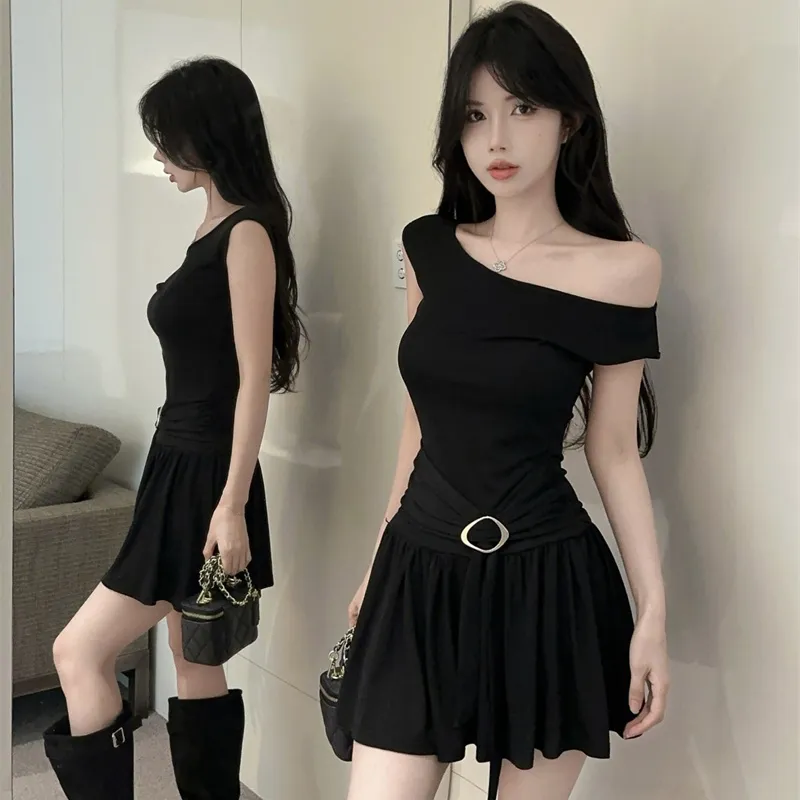 OURUOKE Sleeveless Dress Women's-6