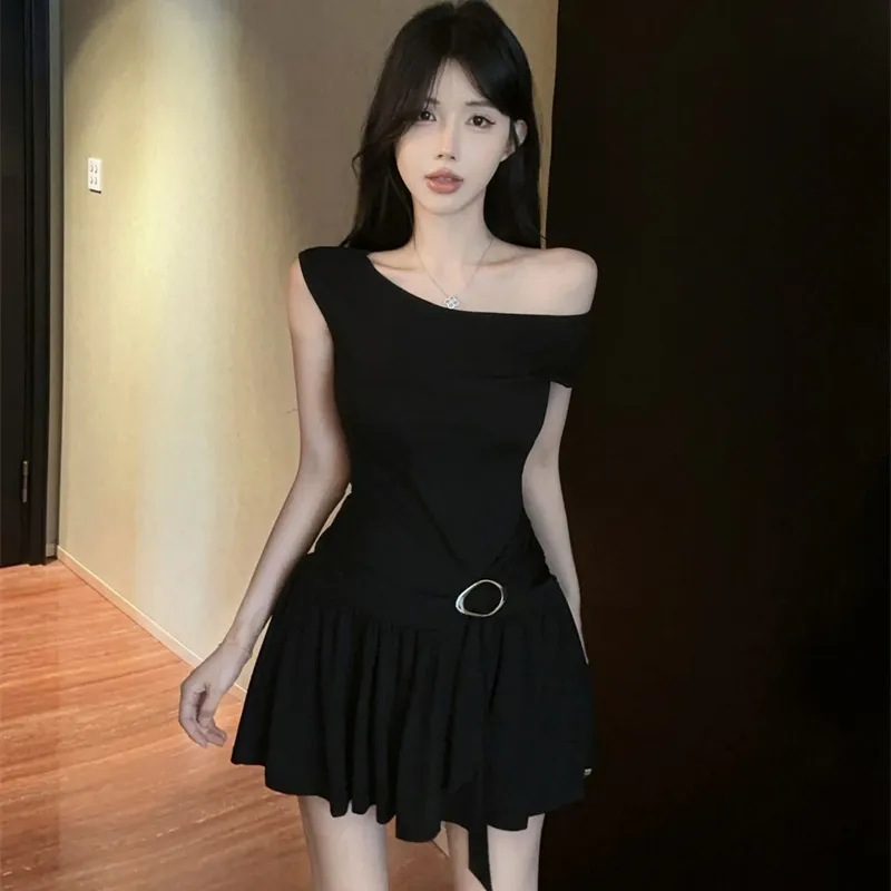OURUOKE Sleeveless Dress Women's-2
