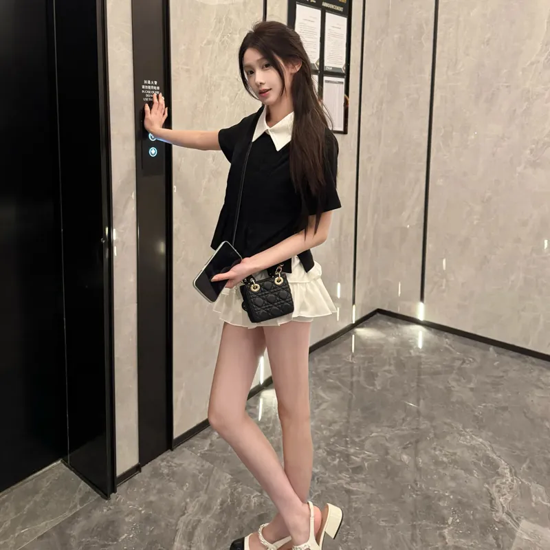 OURUOKE Two Piece Skirt Sets Women's-3