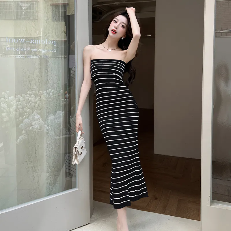 OURUOKE Sleeveless Dress Women's-8
