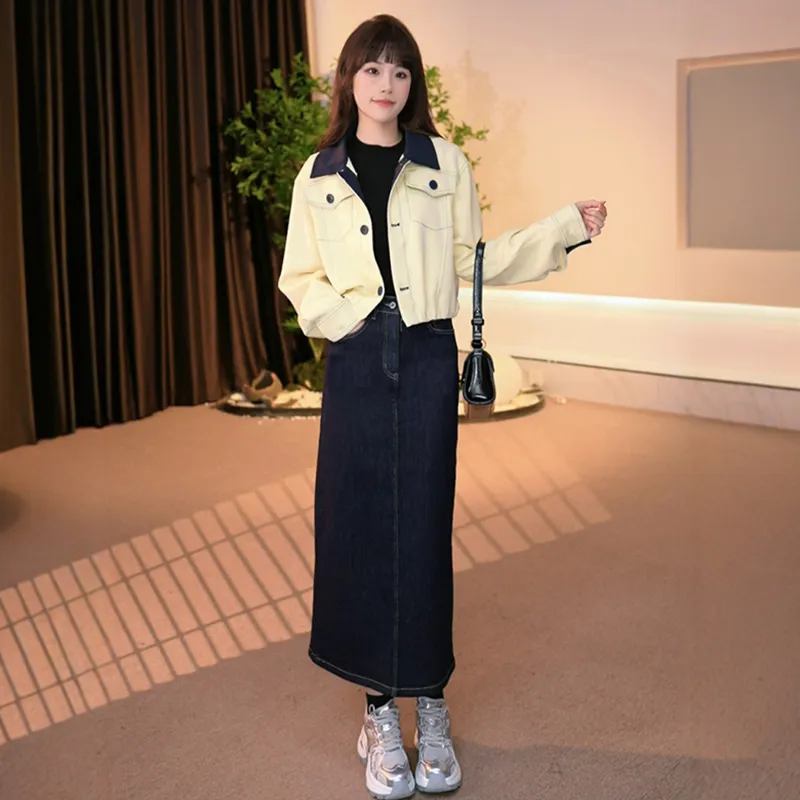 OURUOKE Cropped Coats Women's-6