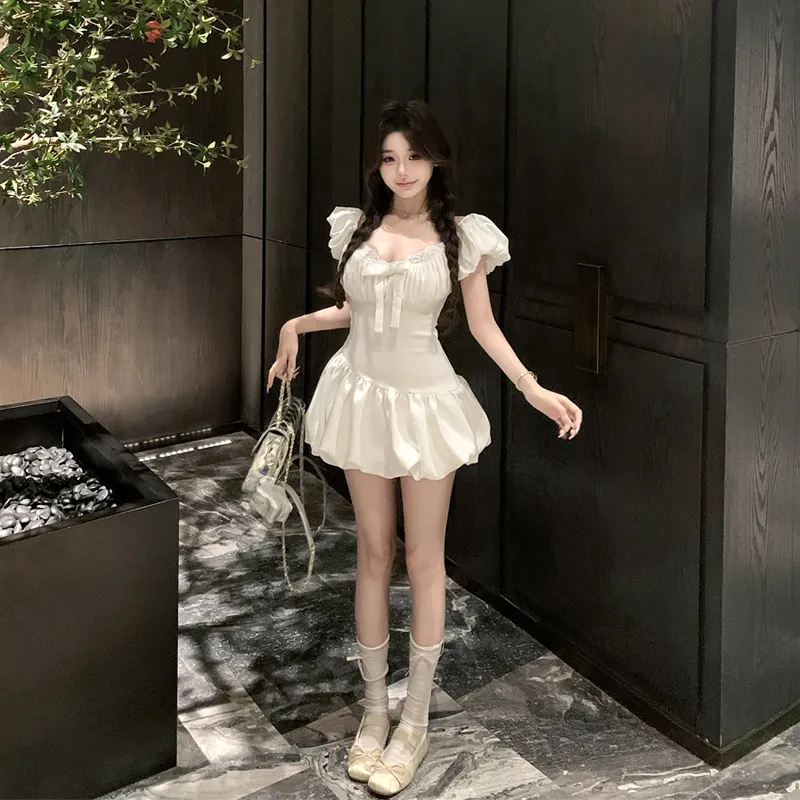 OURUOKE Short Sleeved Dress Women's-2