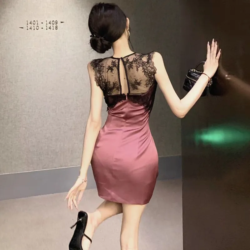 OURUOKE Sleeveless Dress Women's-6