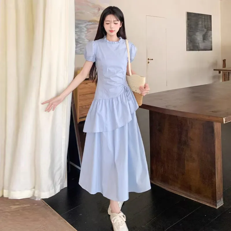 OURUOKE Short Sleeved Dress Women's-6