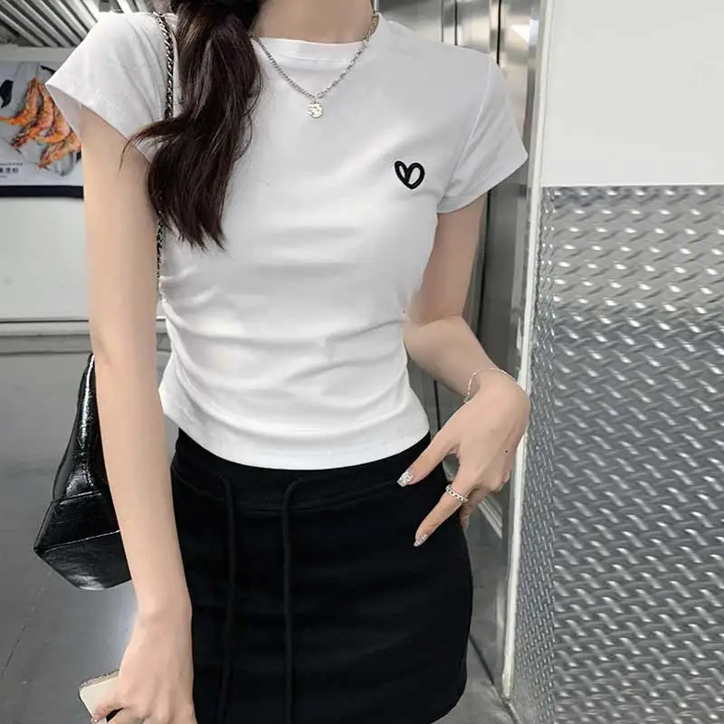 OURUOKE T Shirts Women's-7