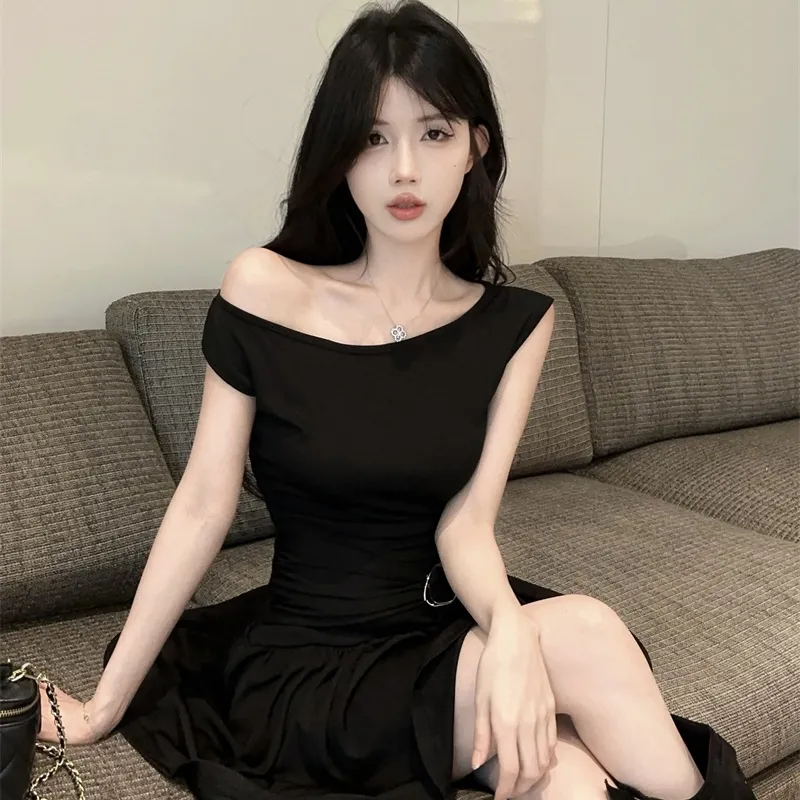 OURUOKE Sleeveless Dress Women's-4