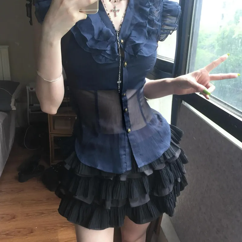 OURUOKE Two Piece Skirt Sets Women's-4