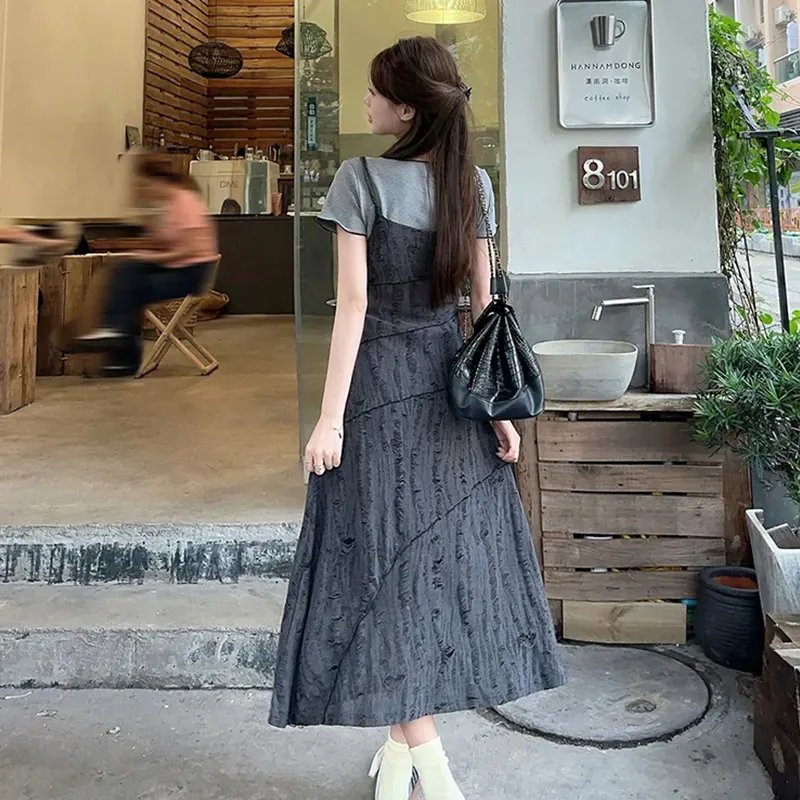 OURUOKE Two Piece Skirt Sets Women's-5