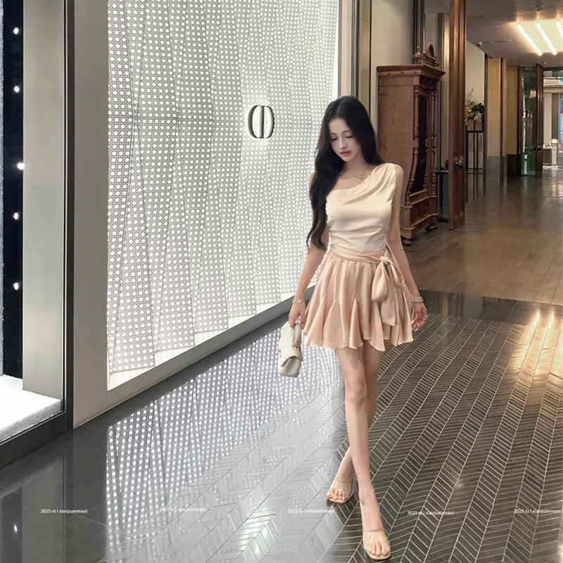 OURUOKE Two Piece Skirt Sets Women's-4