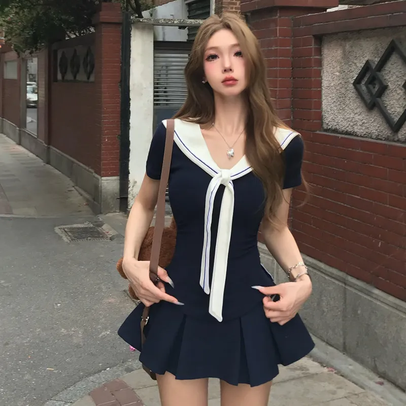 OURUOKE Two Piece Skirt Sets Women's-7