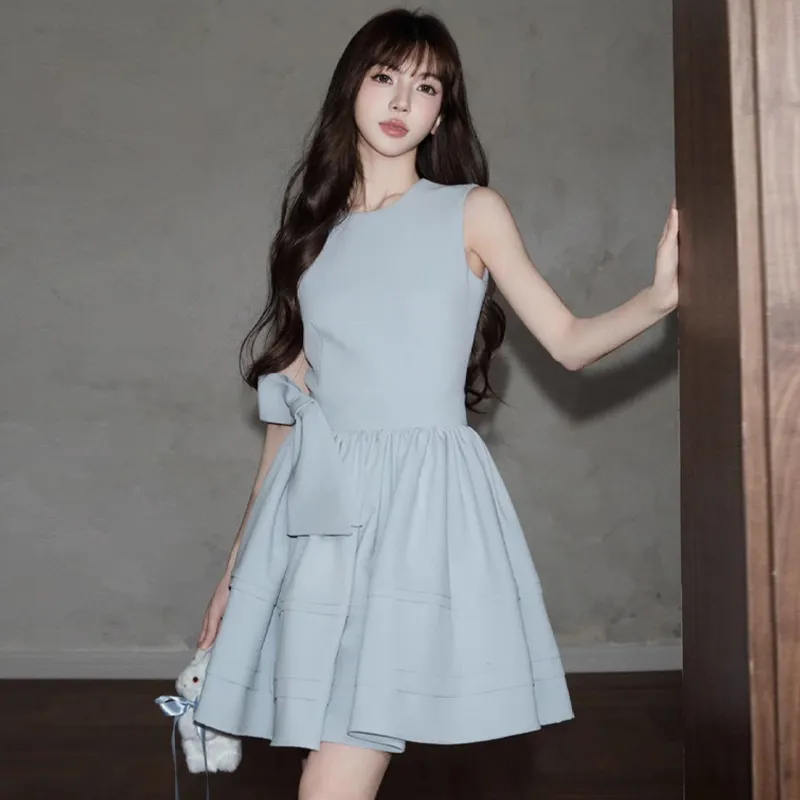 OURUOKE Sleeveless Dress Women's-3