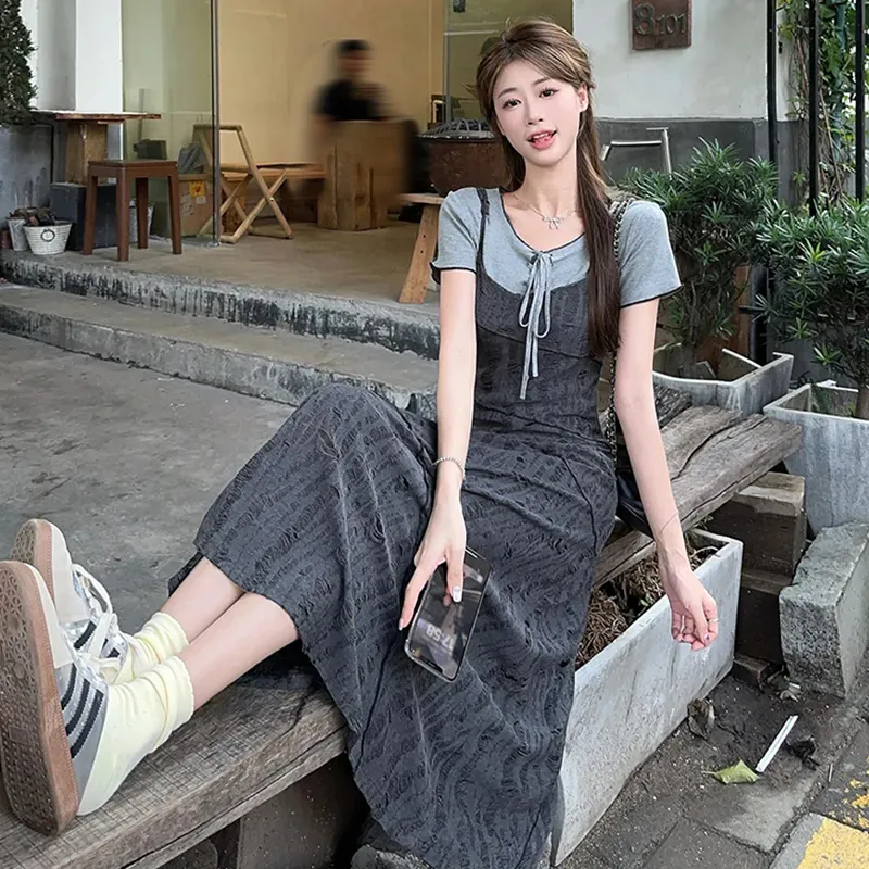 OURUOKE Two Piece Skirt Sets Women's-4