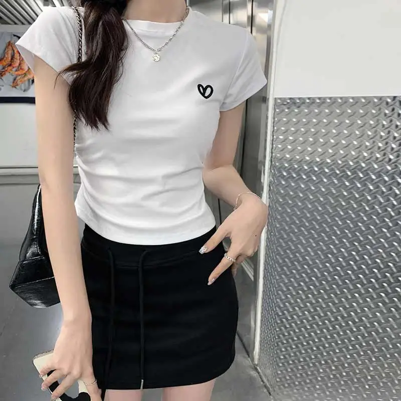 OURUOKE T Shirts Women's-5